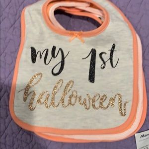 “Modern baby” 1st Halloween bib set 3 pieces